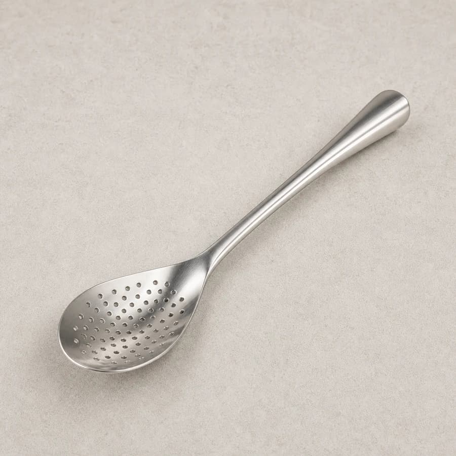Cuchara para hielo perforada