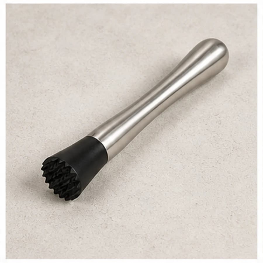 Mortero metal inox